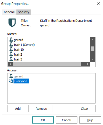 Group Properties